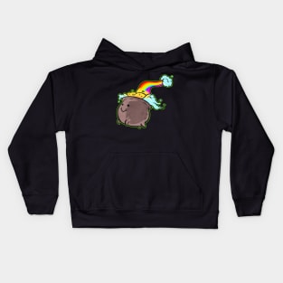 A Pot Of Gold At The End Of A Rainbow For St. Patricks Day Kids Hoodie